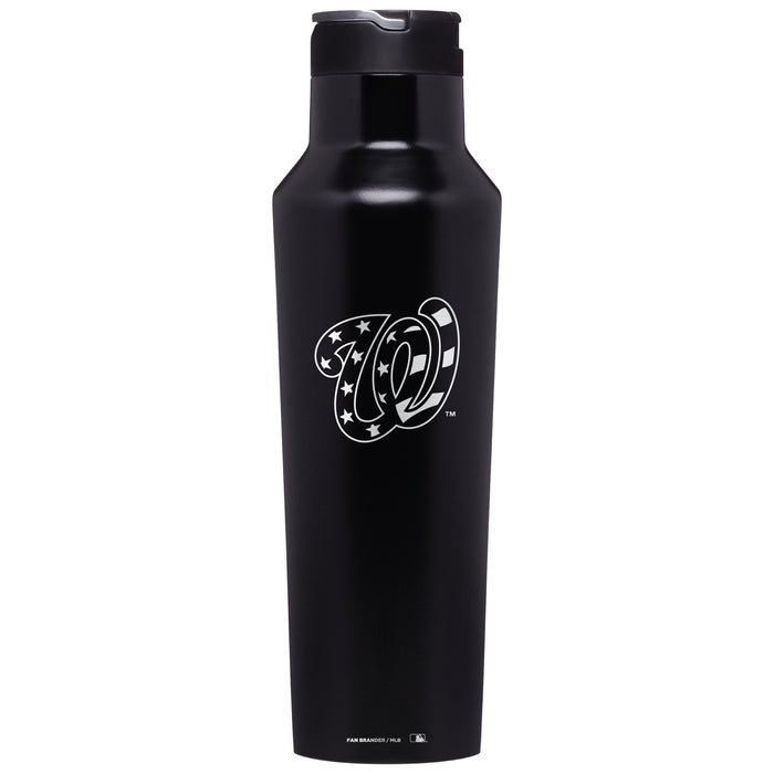 Corkcicle Insulated Canteen Water Bottle with Washington Nationals Etched Secondary Logo