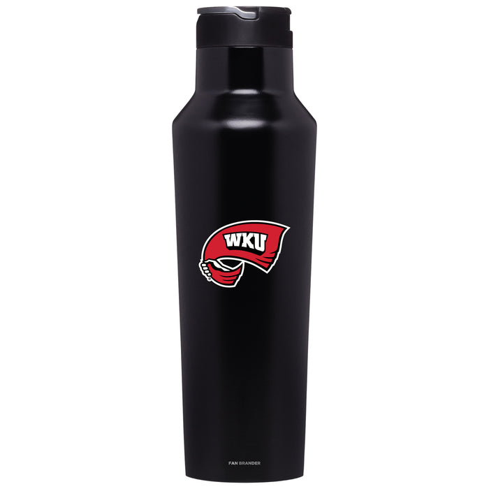 Corkcicle Insulated Canteen Water Bottle with Western Kentucky Hilltoppers Primary Logo
