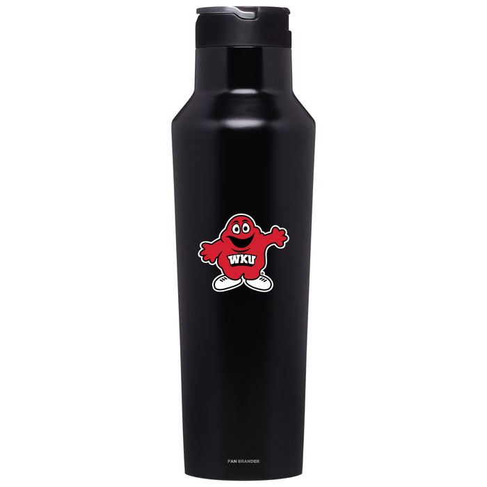 Corkcicle Insulated Canteen Water Bottle with Western Kentucky Hilltoppers Secondary Logo