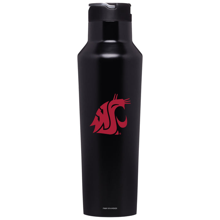 Corkcicle Insulated Canteen Water Bottle with Washington State Cougars Primary Logo