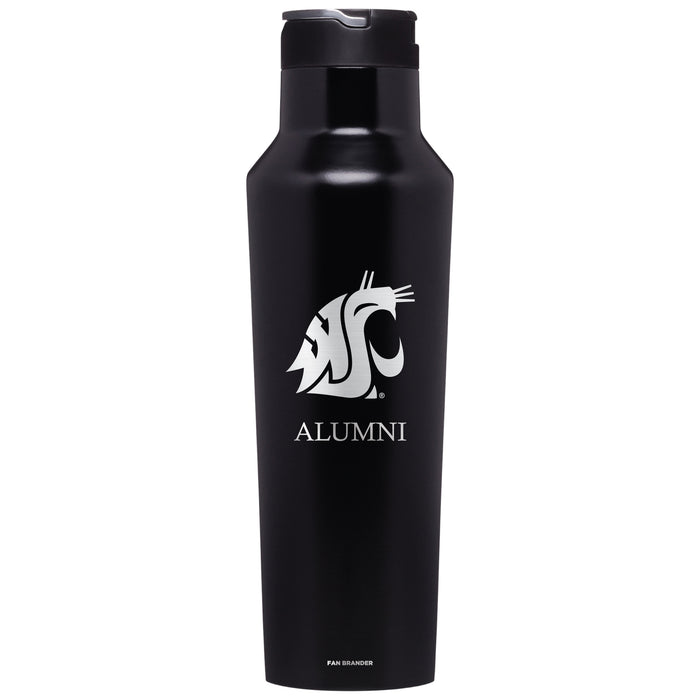 Corkcicle Insulated Canteen Water Bottle with Washington State Cougars Alumni Primary Logo