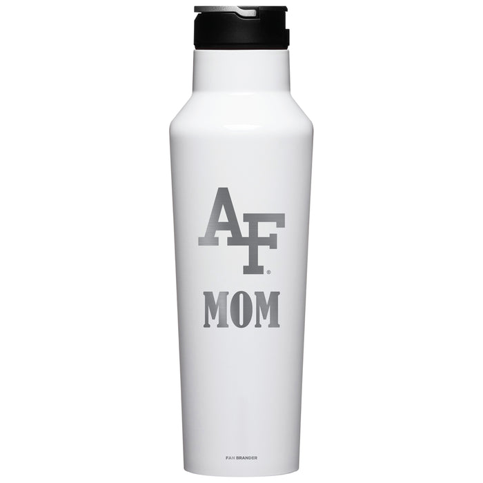 Corkcicle Insulated Canteen Water Bottle with Airforce Falcons Mom Primary Logo