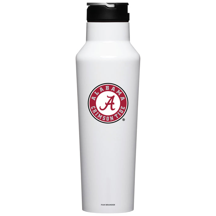 Corkcicle Insulated Canteen Water Bottle with Alabama Crimson Tide Primary Logo