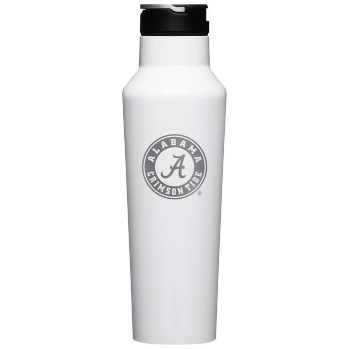 Corkcicle Insulated Sport Canteen Water Bottle with Alabama Crimson Tide Primary Logo
