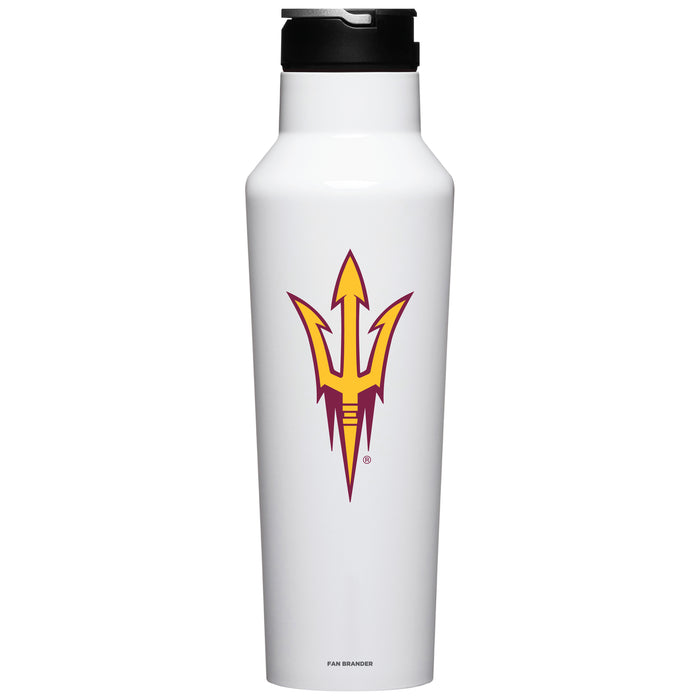 Corkcicle Insulated Canteen Water Bottle with Arizona State Sun Devils Primary Logo