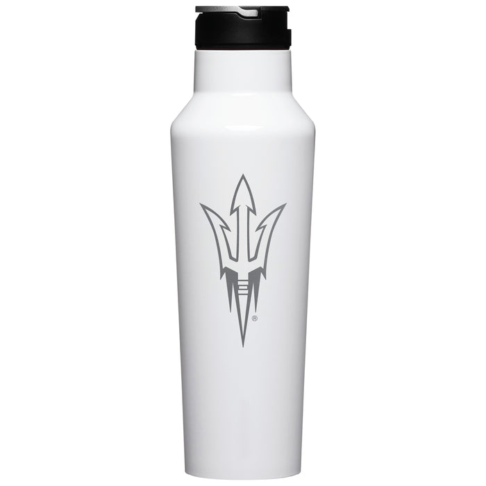 Corkcicle Insulated Sport Canteen Water Bottle with Arizona State Sun Devils Primary Logo