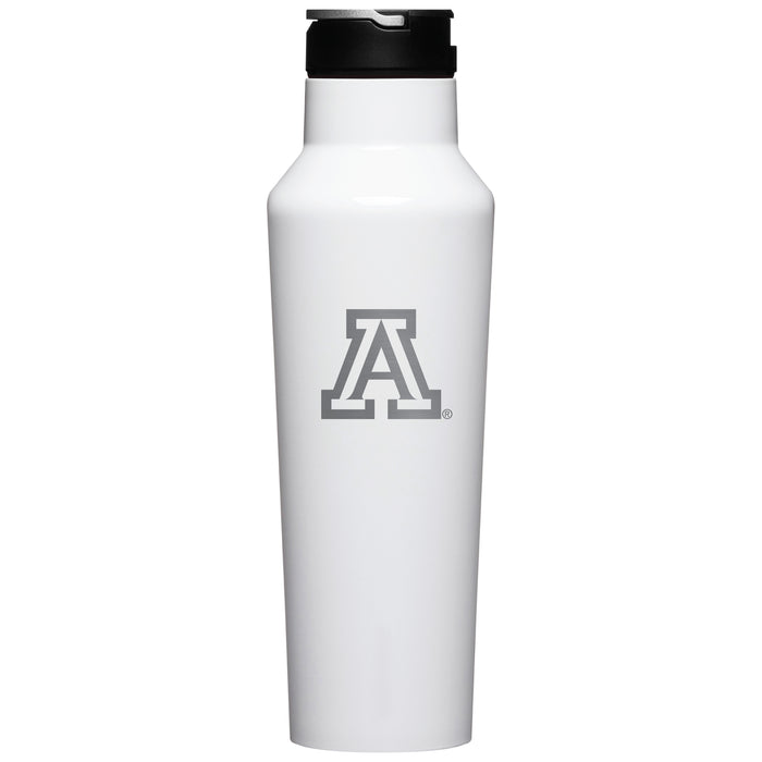 Corkcicle Insulated Sport Canteen Water Bottle with Arizona Wildcats Primary Logo