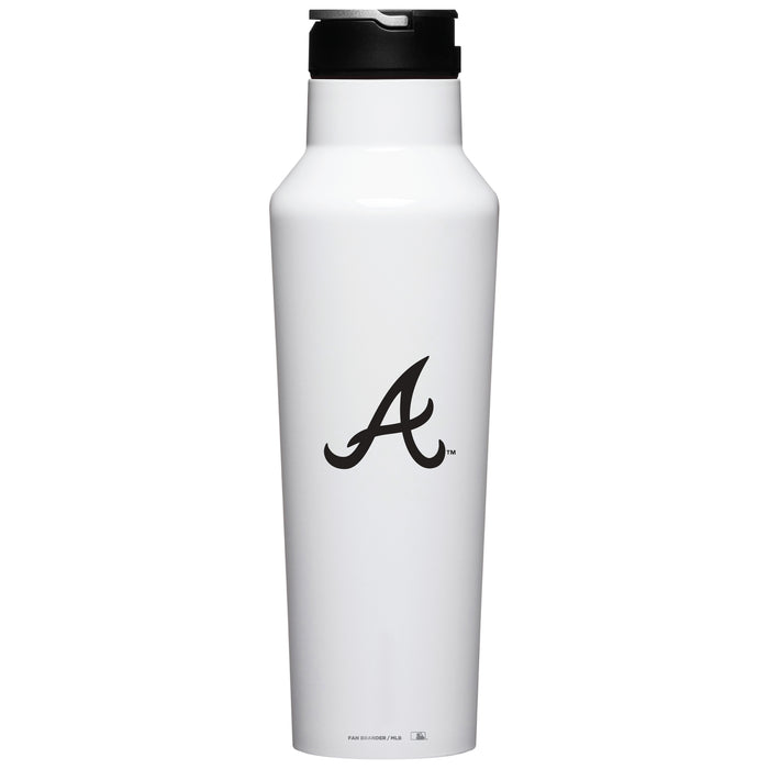 Corkcicle Insulated Canteen Water Bottle with Atlanta Braves Primary Logo