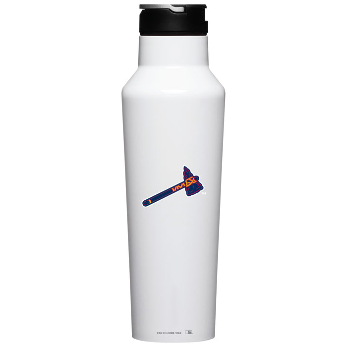 Corkcicle Insulated Canteen Water Bottle with Atlanta Braves Secondary Logo