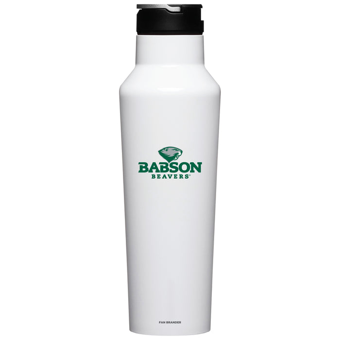 Corkcicle Insulated Canteen Water Bottle with Babson University Primary Logo