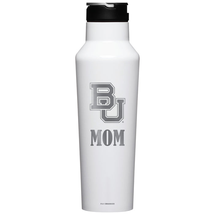 Corkcicle Insulated Canteen Water Bottle with Baylor Bears Mom Primary Logo