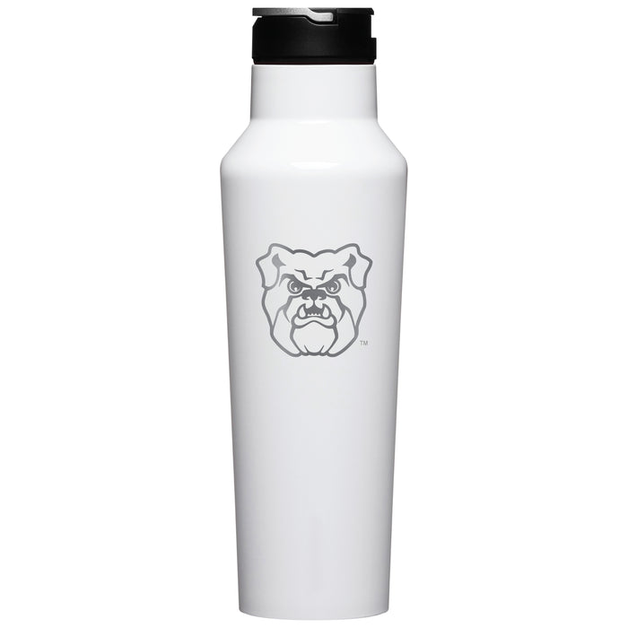 Corkcicle Insulated Sport Canteen Water Bottle with Butler Bulldogs Primary Logo