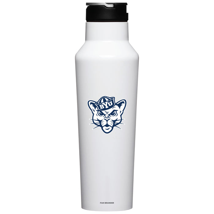 Corkcicle Insulated Canteen Water Bottle with Brigham Young Cougars Secondary Logo