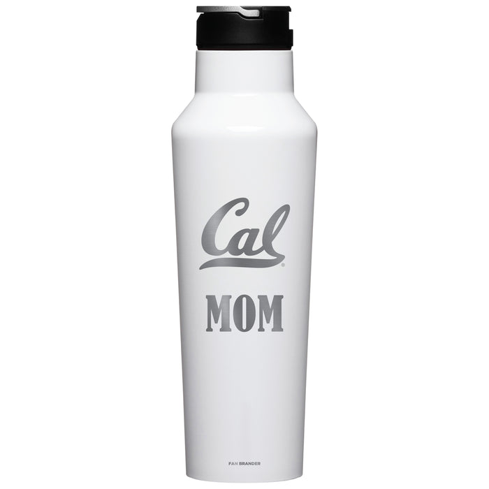 Corkcicle Insulated Canteen Water Bottle with California Bears Mom Primary Logo