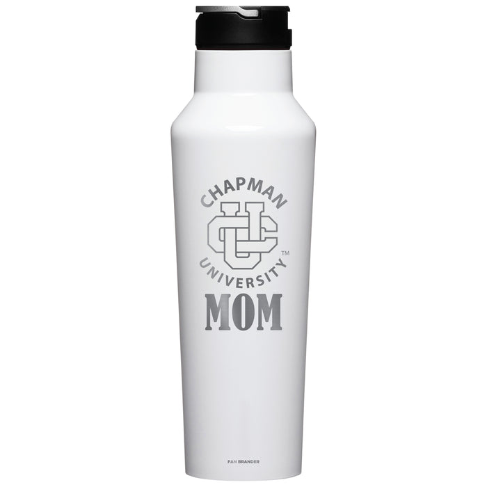 Corkcicle Insulated Canteen Water Bottle with Chapman Univ Panthers Mom Primary Logo