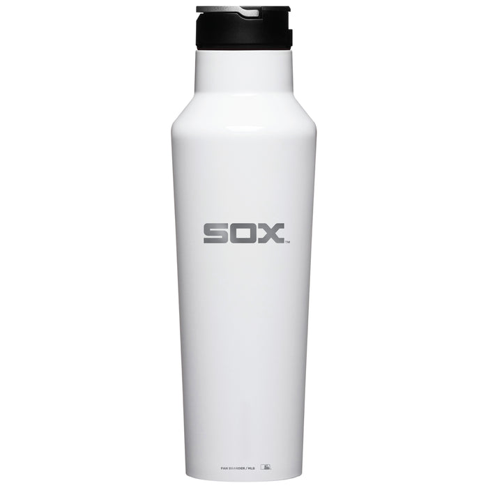 Corkcicle Insulated Canteen Water Bottle with Chicago White Sox Etched Secondary Logo