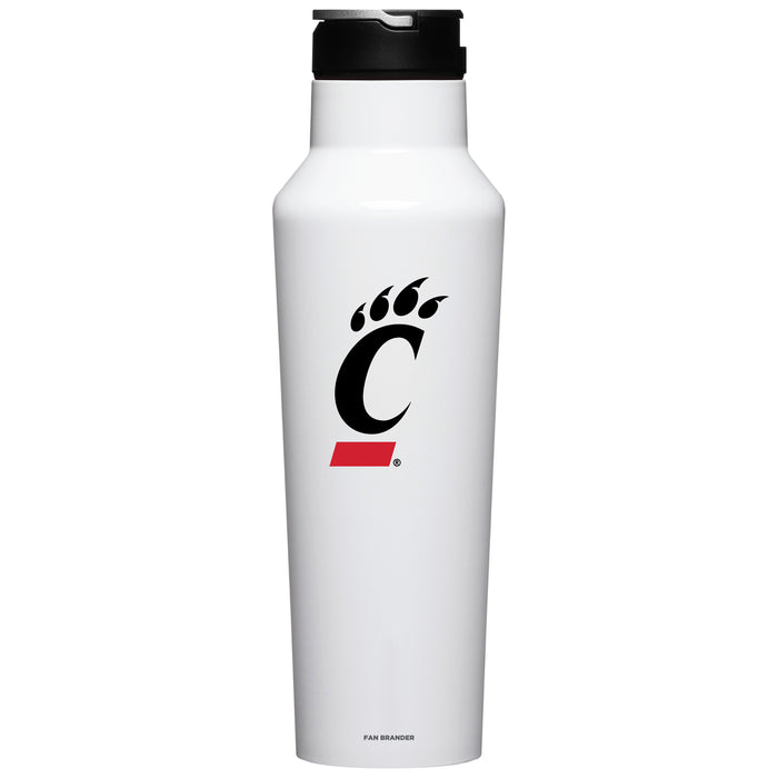 Corkcicle Insulated Canteen Water Bottle with Cincinnati Bearcats Primary Logo