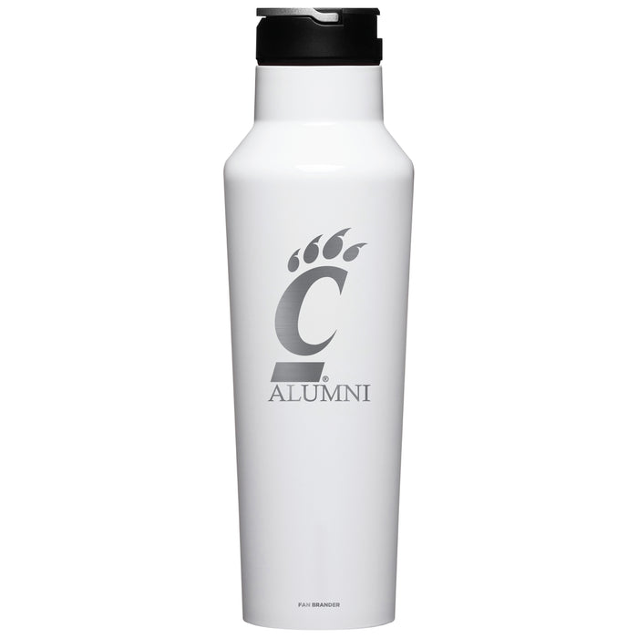 Corkcicle Insulated Canteen Water Bottle with Cincinnati Bearcats Alumni Primary Logo