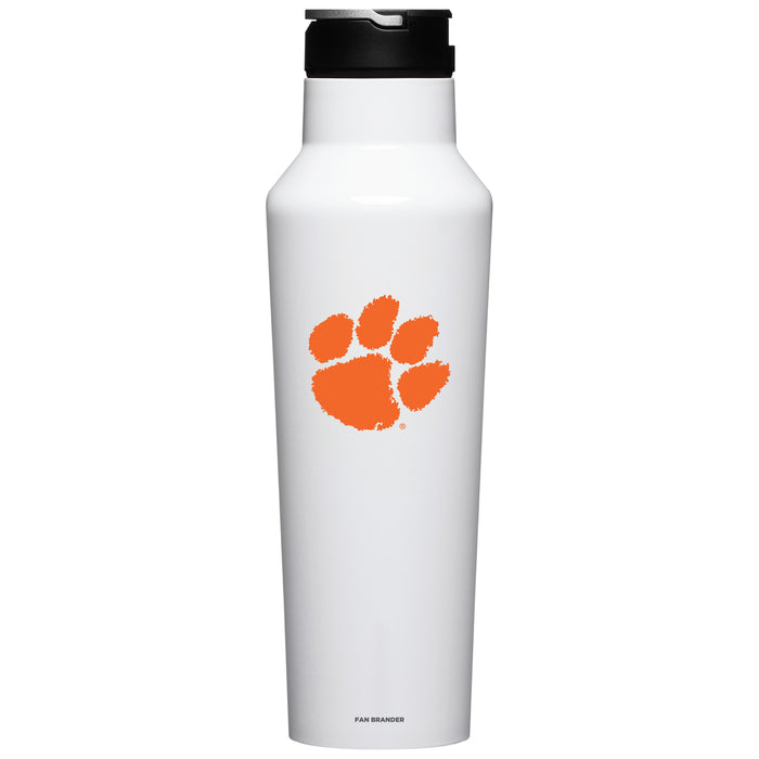 Corkcicle Insulated Canteen Water Bottle with Clemson Tigers Primary Logo
