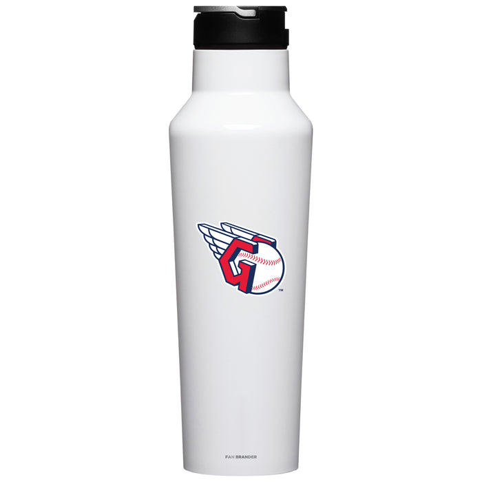 Corkcicle Insulated Canteen Water Bottle with Cleveland Guardians Primary Logo