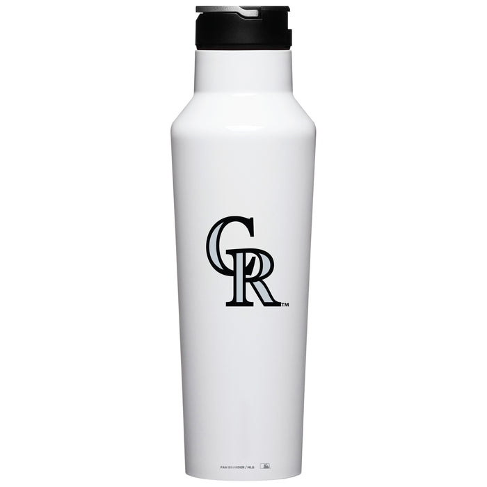 Corkcicle Insulated Canteen Water Bottle with Colorado Rockies Primary Logo