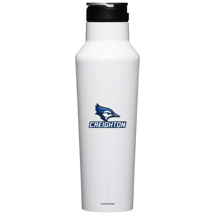 Corkcicle Insulated Canteen Water Bottle with Creighton University Bluejays Secondary Logo