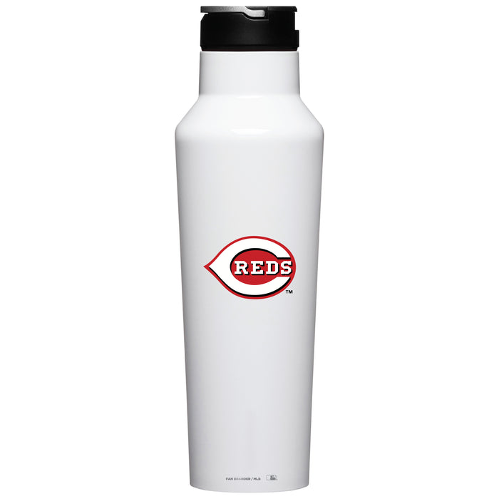 Corkcicle Insulated Canteen Water Bottle with Cincinnati Reds Primary Logo
