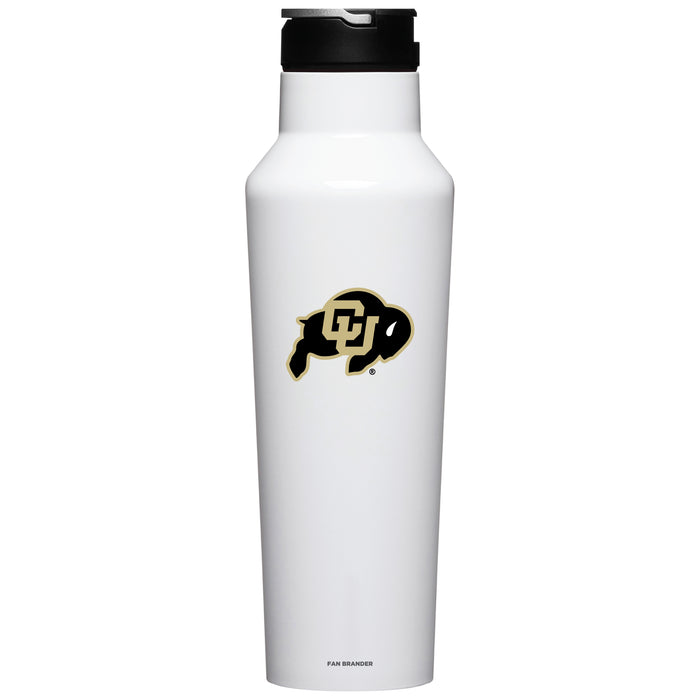 Corkcicle Insulated Canteen Water Bottle with Colorado Buffaloes Primary Logo