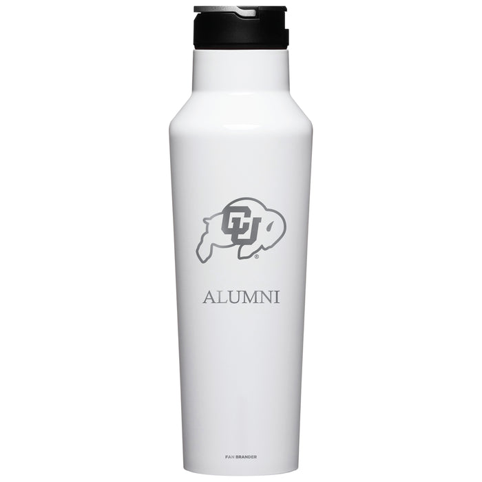 Corkcicle Insulated Canteen Water Bottle with Colorado Buffaloes Alumni Primary Logo