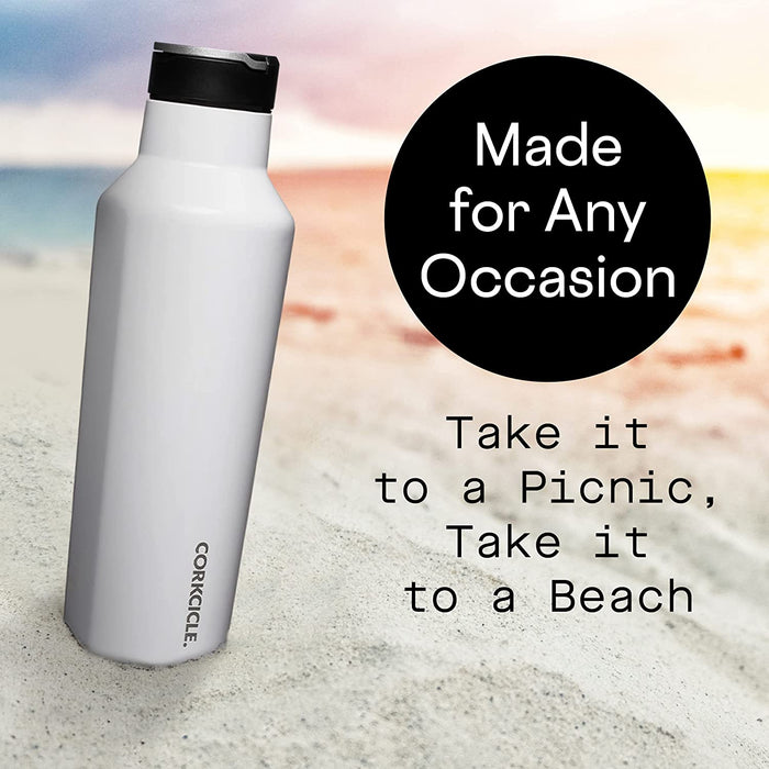 Corkcicle Insulated Canteen Water Bottle with Miami Heat Primary Logo