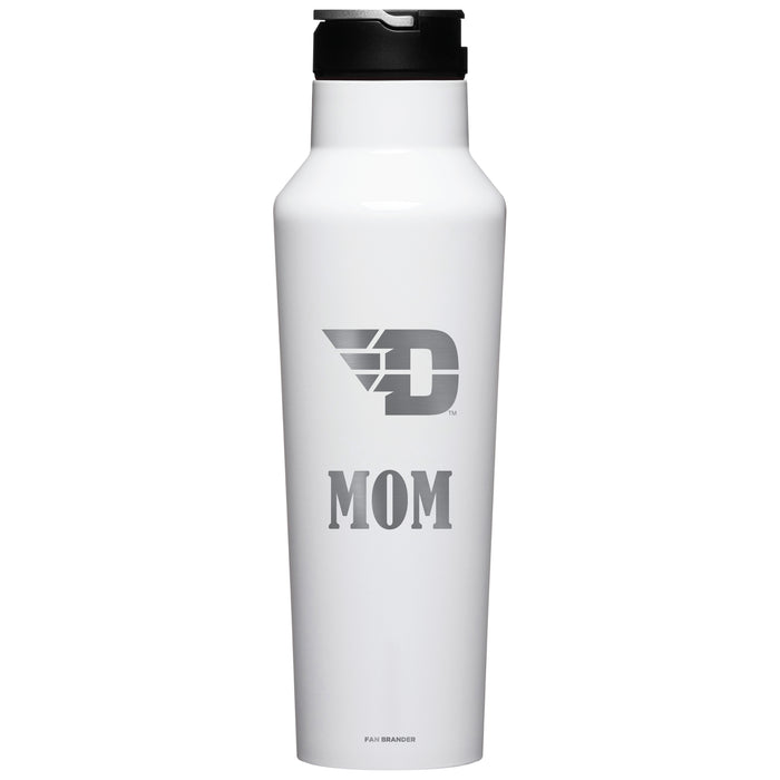 Corkcicle Insulated Canteen Water Bottle with Dayton Flyers Mom Primary Logo