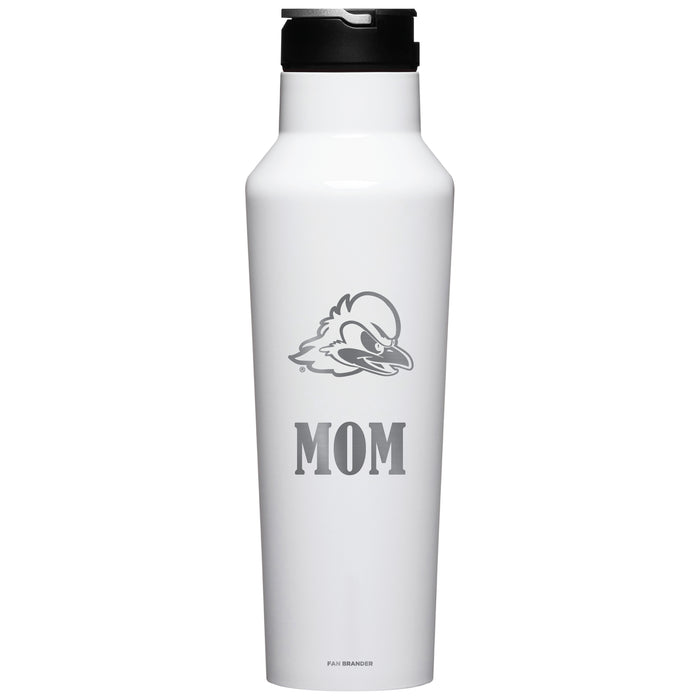 Corkcicle Insulated Canteen Water Bottle with Delaware Fightin' Blue Hens Mom Primary Logo
