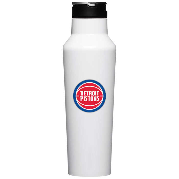 Corkcicle Insulated Canteen Water Bottle with Detroit Pistons Primary Logo