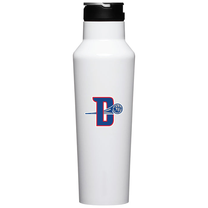 Corkcicle Insulated Canteen Water Bottle with Detroit Pistons Secondary Logo