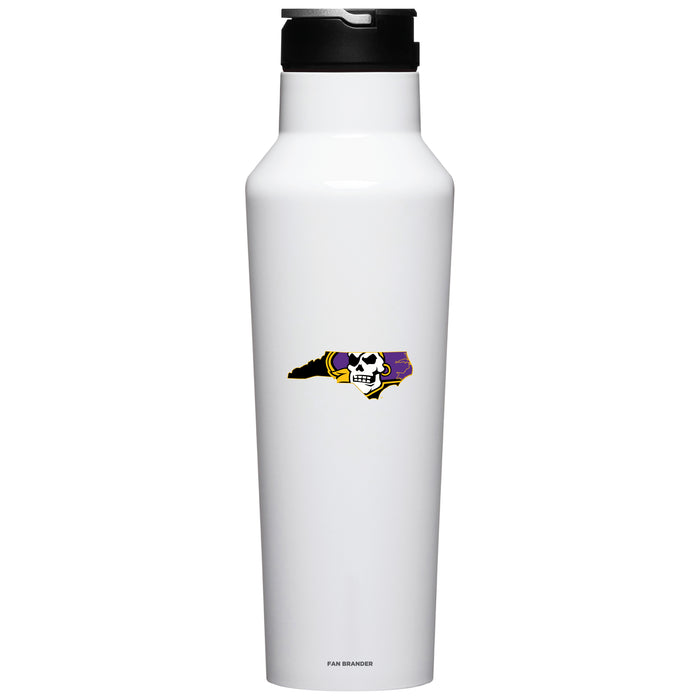 Corkcicle Insulated Canteen Water Bottle with East Carolina Pirates Secondary Logo