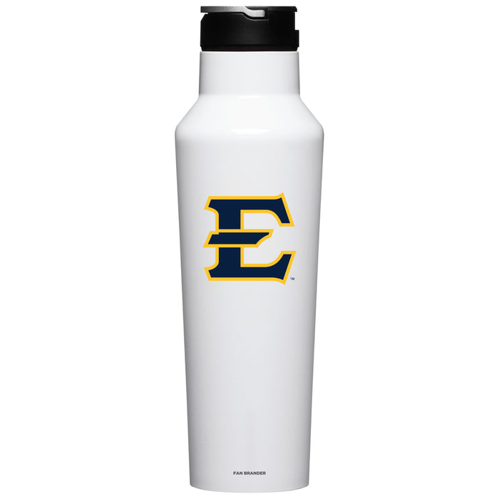 Corkcicle Insulated Canteen Water Bottle with Eastern Tennessee State Buccaneers Primary Logo