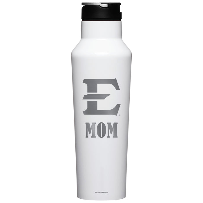 Corkcicle Insulated Canteen Water Bottle with Eastern Tennessee State Buccaneers Mom Primary Logo