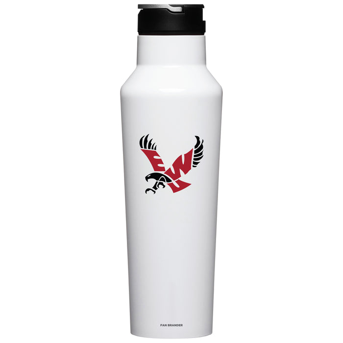 Corkcicle Insulated Canteen Water Bottle with Eastern Washington Eagles Primary Logo