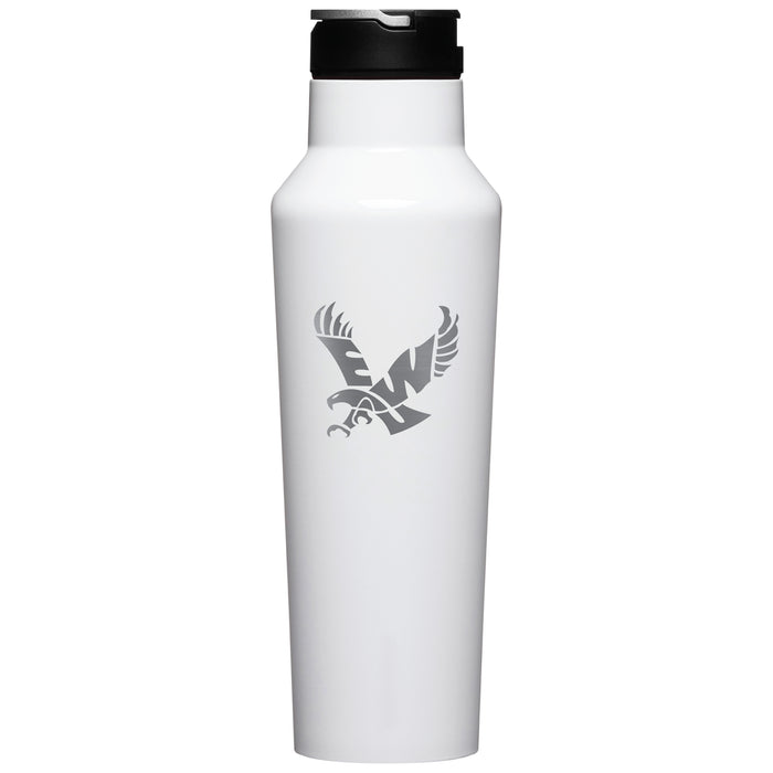 Corkcicle Insulated Sport Canteen Water Bottle with Eastern Washington Eagles Primary Logo