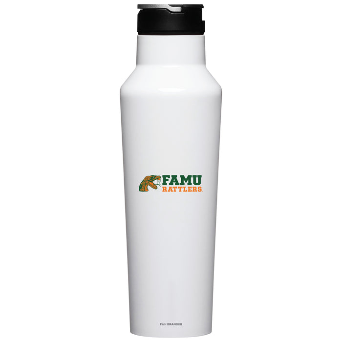 Corkcicle Insulated Canteen Water Bottle with Florida A&M Rattlers Primary Logo