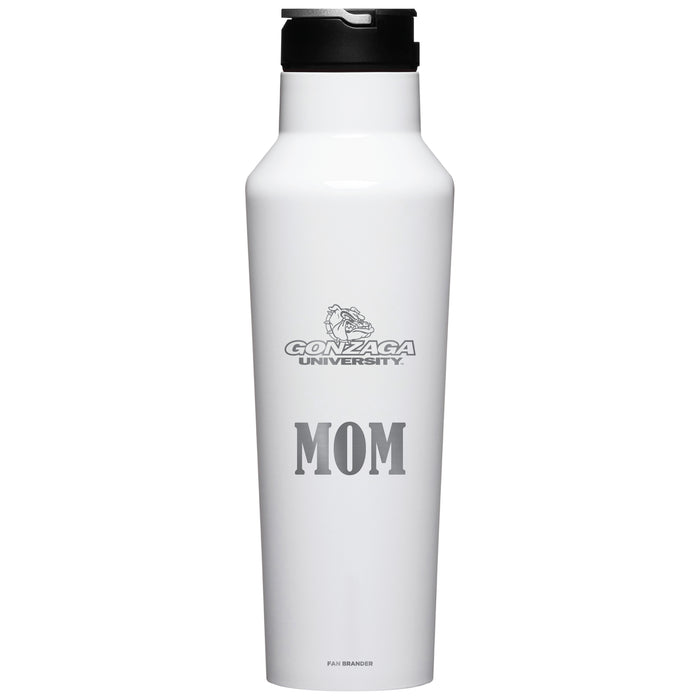 Corkcicle Insulated Canteen Water Bottle with Gonzaga Bulldogs Mom Primary Logo