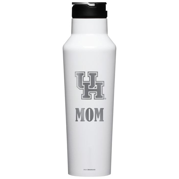 Corkcicle Insulated Canteen Water Bottle with Houston Cougars Mom Primary Logo