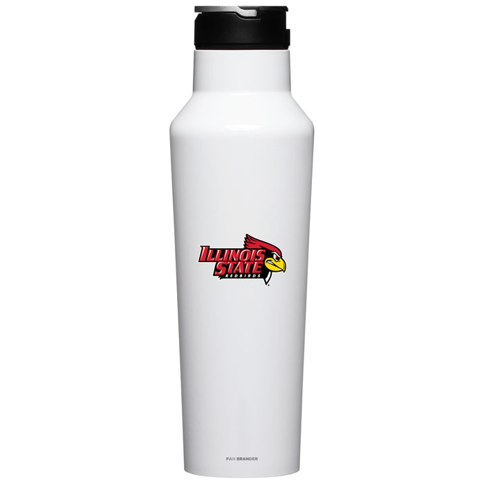Corkcicle Insulated Canteen Water Bottle with Illinois State Redbirds Primary Logo