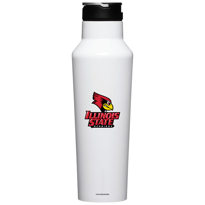Corkcicle Insulated Canteen Water Bottle with Illinois State Redbirds Secondary Logo
