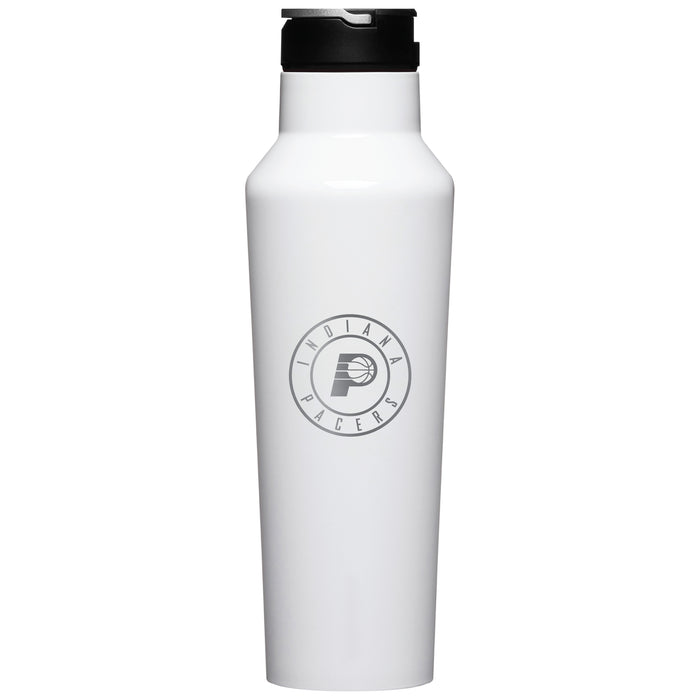 Corkcicle Insulated Canteen Water Bottle with Indiana Pacers Etched Primary Logo