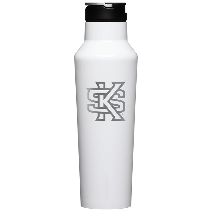 Corkcicle Insulated Sport Canteen Water Bottle with Kennesaw State Owls Primary Logo