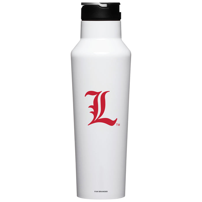 Corkcicle Insulated Canteen Water Bottle with Louisville Cardinals Secondary Logo