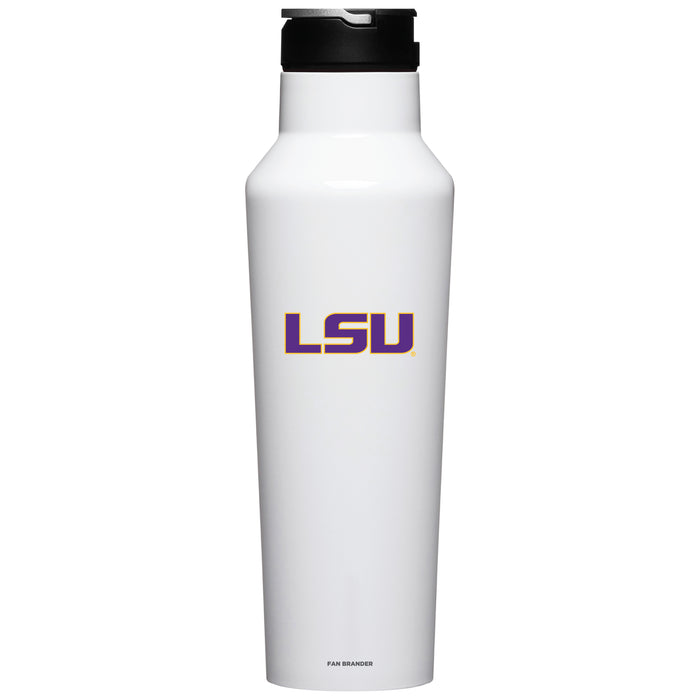 Corkcicle Insulated Canteen Water Bottle with LSU Tigers Primary Logo