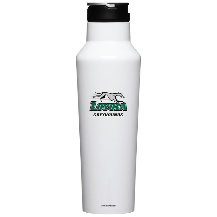 Corkcicle Insulated Canteen Water Bottle with Loyola Univ Of Maryland Hounds Primary Logo