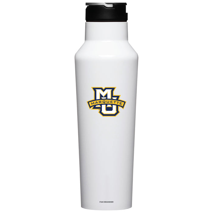 Corkcicle Insulated Canteen Water Bottle with Marquette Golden Eagles Primary Logo